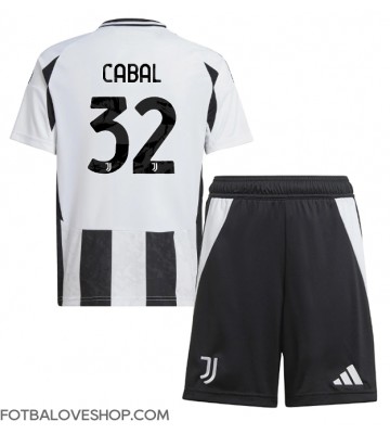 Juventus Juan Cabal #32 Dětské Domácí Dres 2024-25 Krátký Rukáv (+ trenýrky)